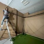 インドアゴルフ区画設置工事