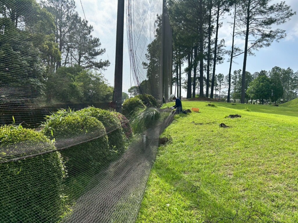 防球ネット張替工事