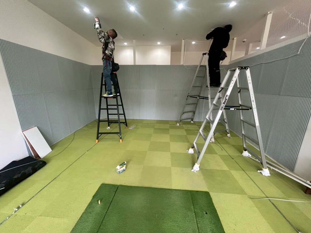 インドアゴルフネット張替工事