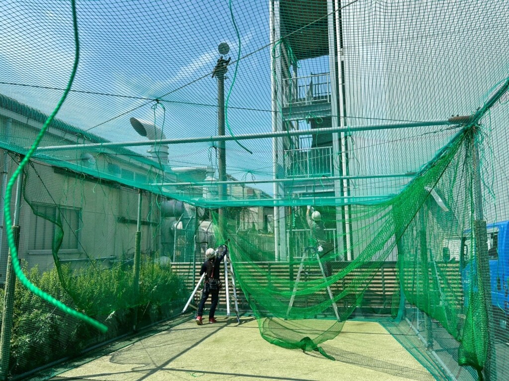 ゴルフネット修繕工事