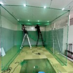 インドアゴルフネット張替工事