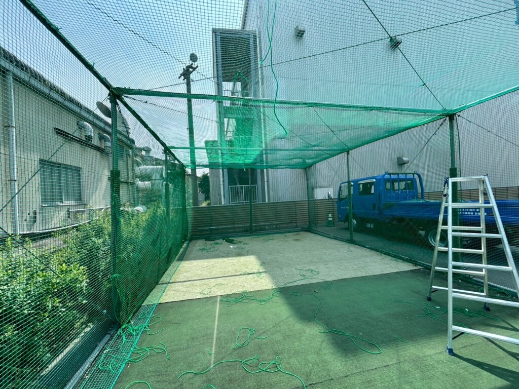 ゴルフネット修繕工事