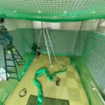 インドアゴルフネット張替工事