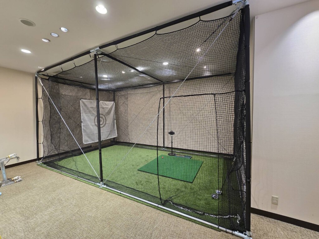 インドアゴルフネット設置工事