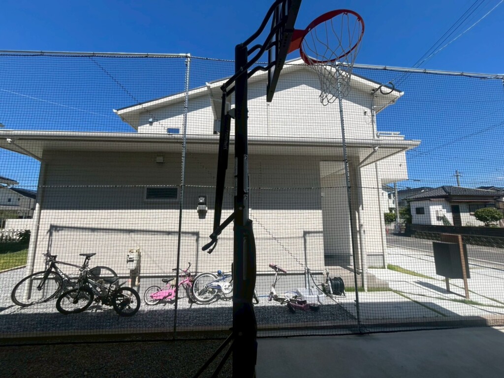 防球ネット設置工事