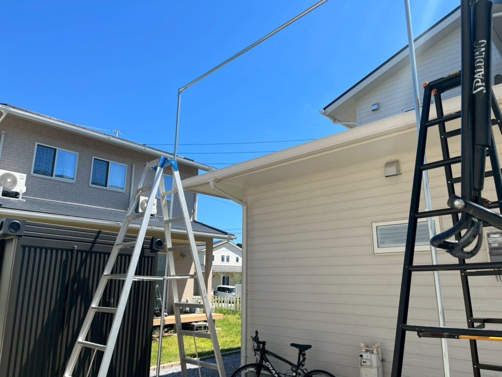 防球ネット設置工事