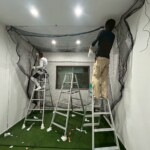 インドアゴルフネット設置工事