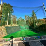 練習場人工芝貼り工事