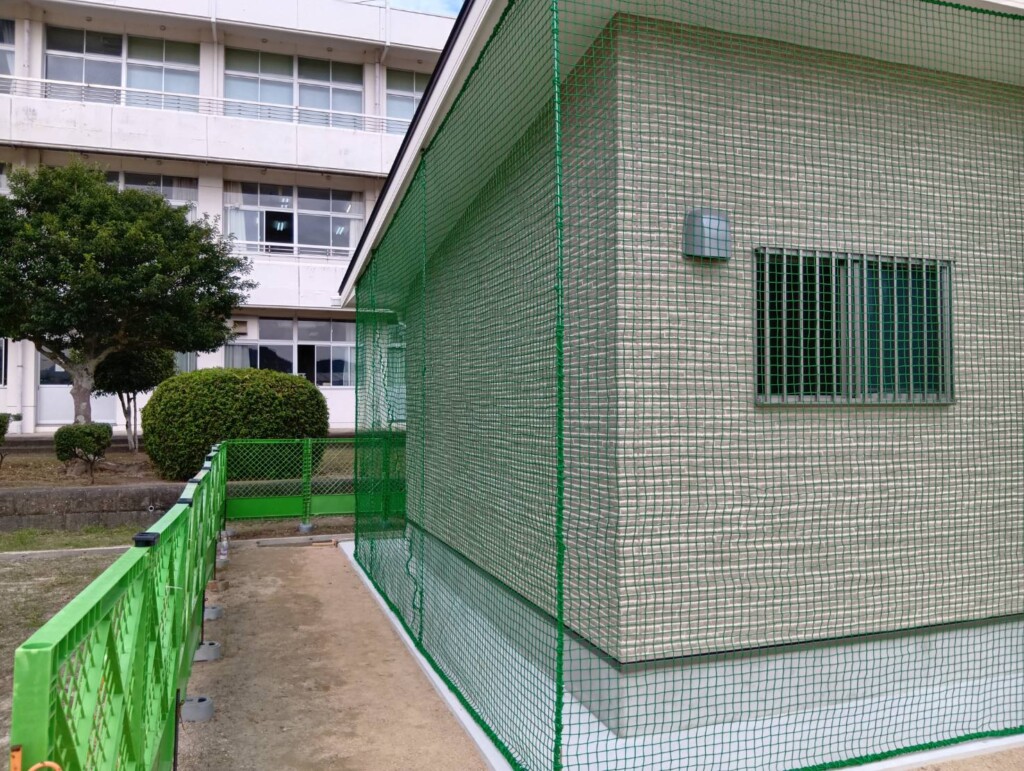 防球ネット設置工事
