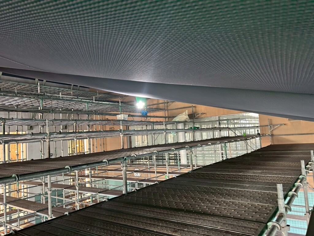 剝落防止ネット設置工事