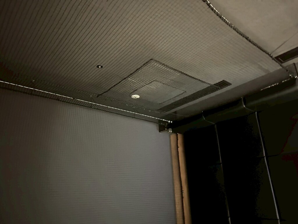 インドアゴルフネット設置工事