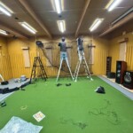 インドアゴルフネット設置工事