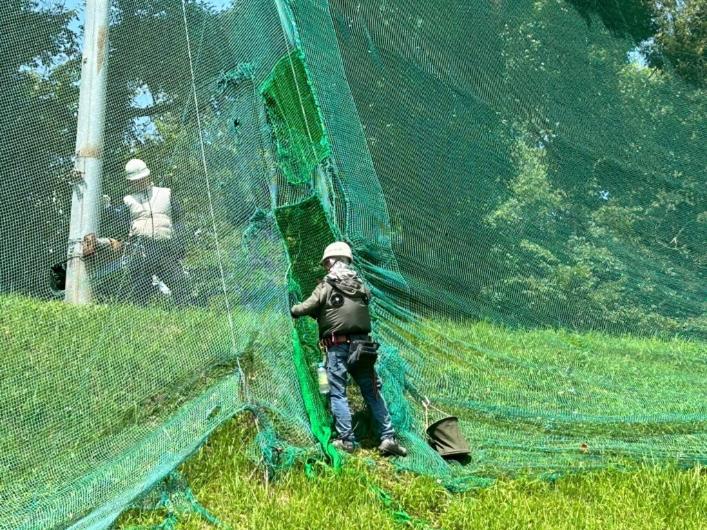 ネット補修工事