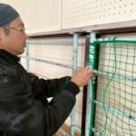 防球ネット設置工事