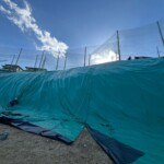 法面UVシート貼り工事