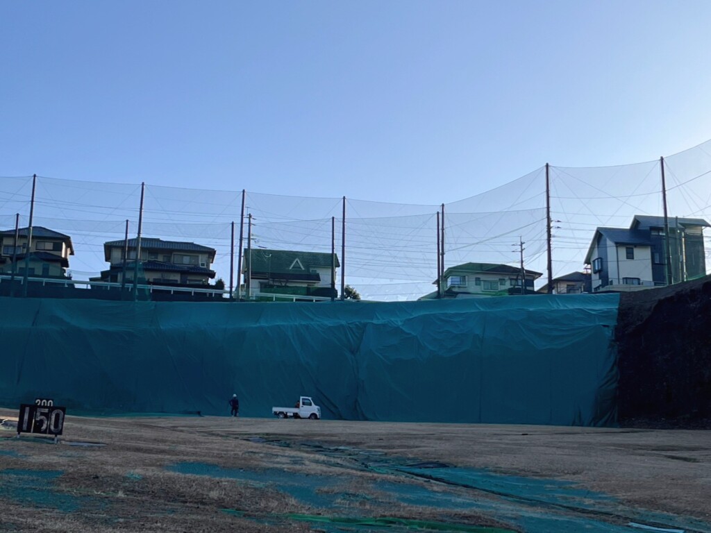 法面UVシート貼り工事