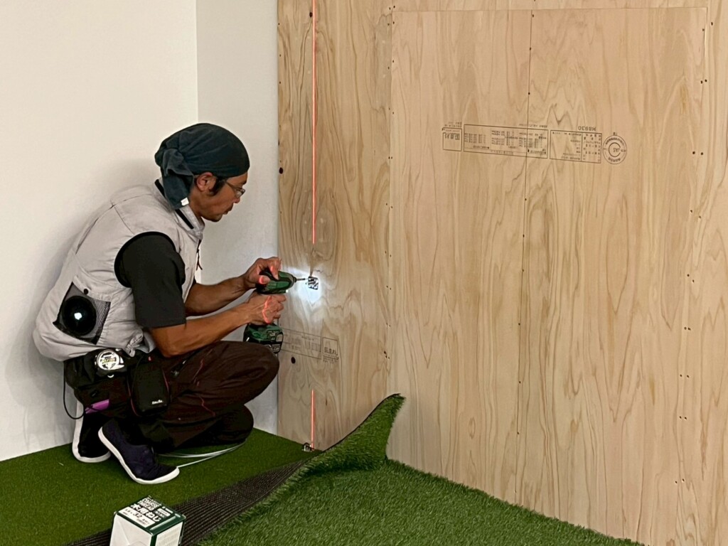 シミュレーションゴルフ区画設置工事
