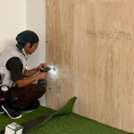 シミュレーションゴルフ区画設置工事
