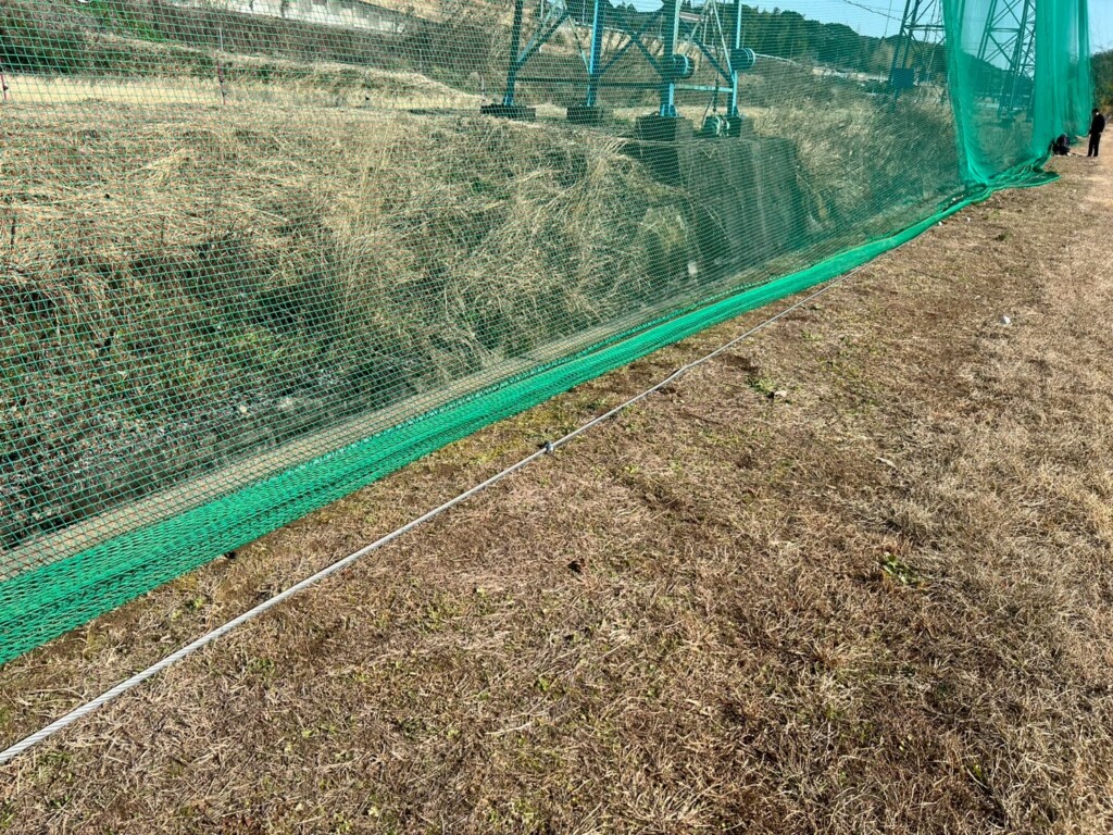 下ワイヤー設置工事
