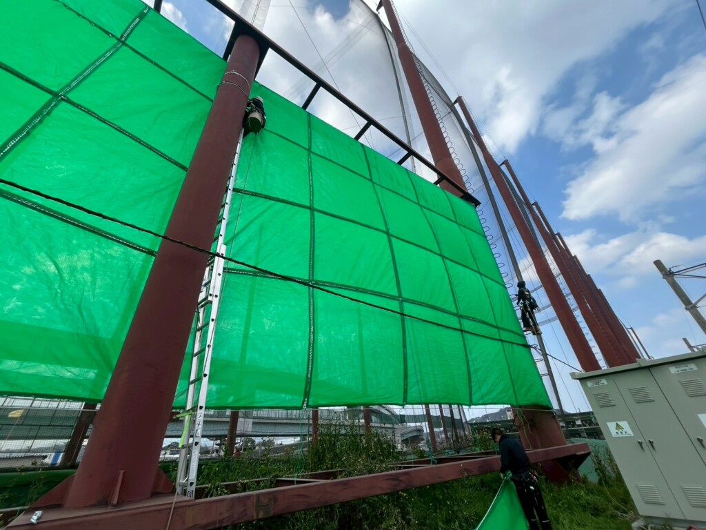 遮光ネット張替工事