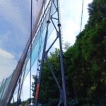 正面ネット追加工事