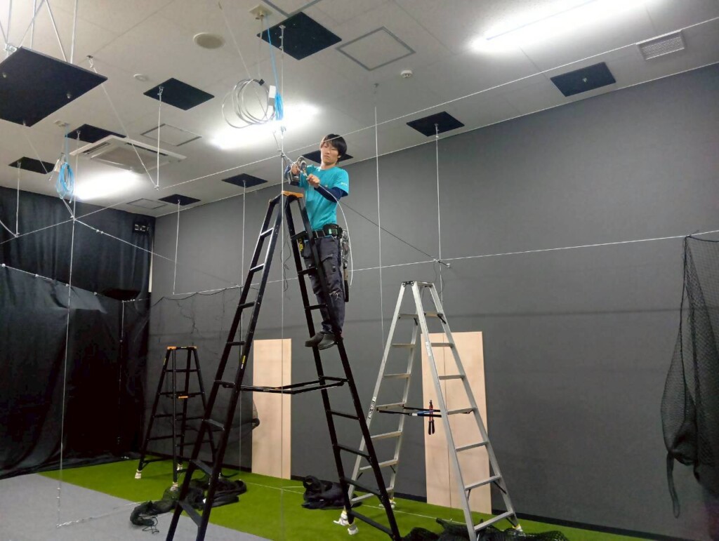 ゴルフネット設置工事